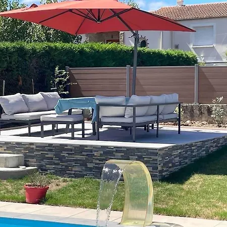 Charmant T2 Prive Avec Vue Et Acces Piscine Basse-Goulaine Buitenkant foto